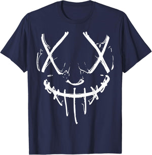 Horror face with purge optics T-Shirt - T-Shirt | Navy