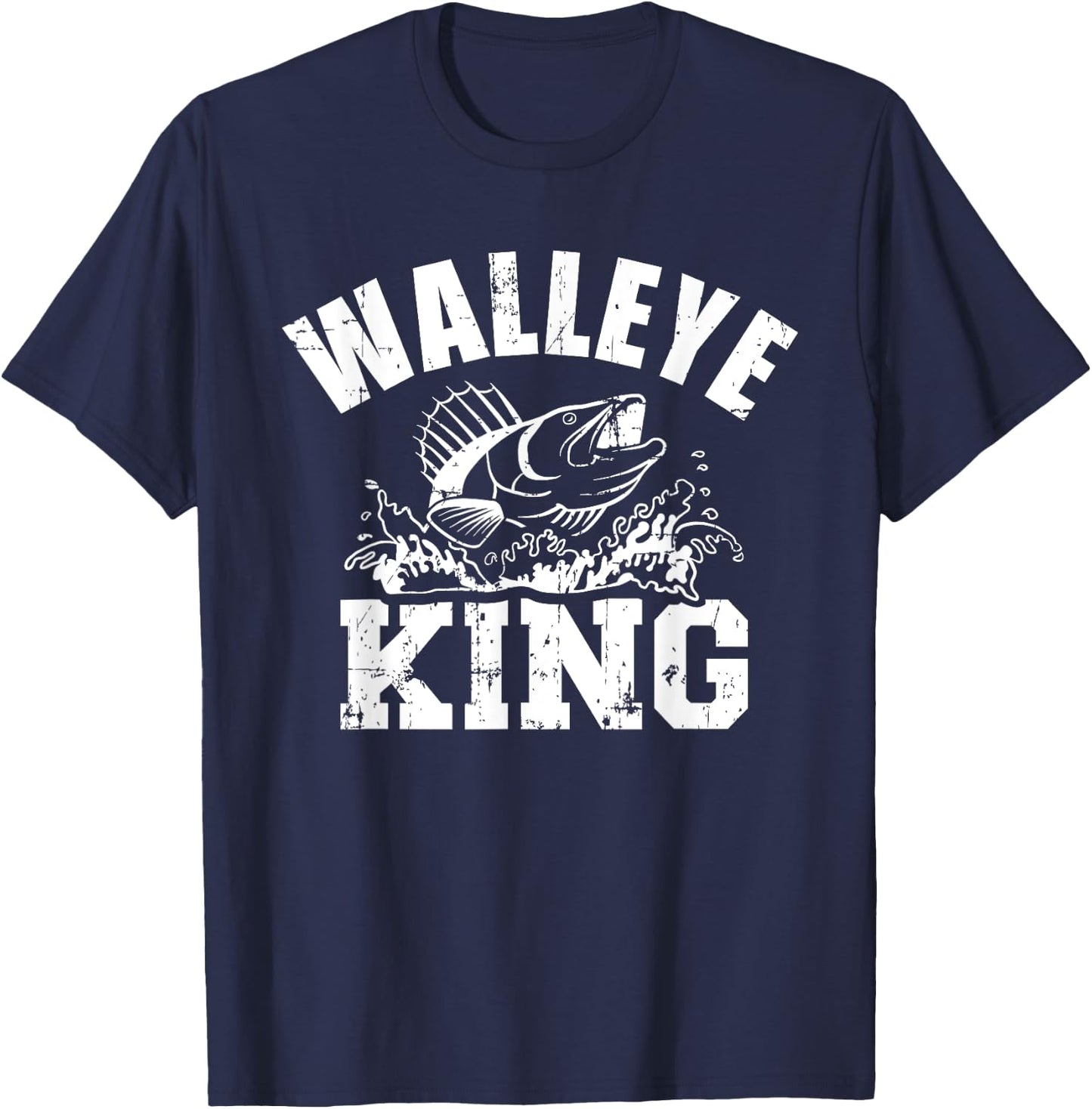 Walleye king T-Shirt - T-Shirt | Navy