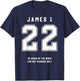 James 1:22 Be Doers Bible Verse Team Sports Jersey Christian T-Shirt - T-Shirt | Navy