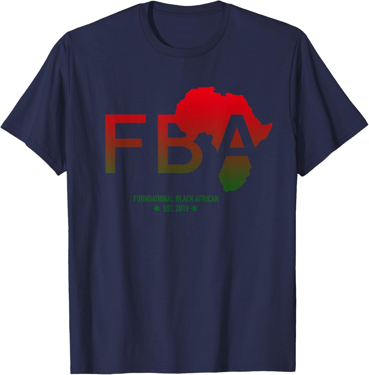 FBA - Foundational Black African American T-Shirt - T-Shirt | Navy