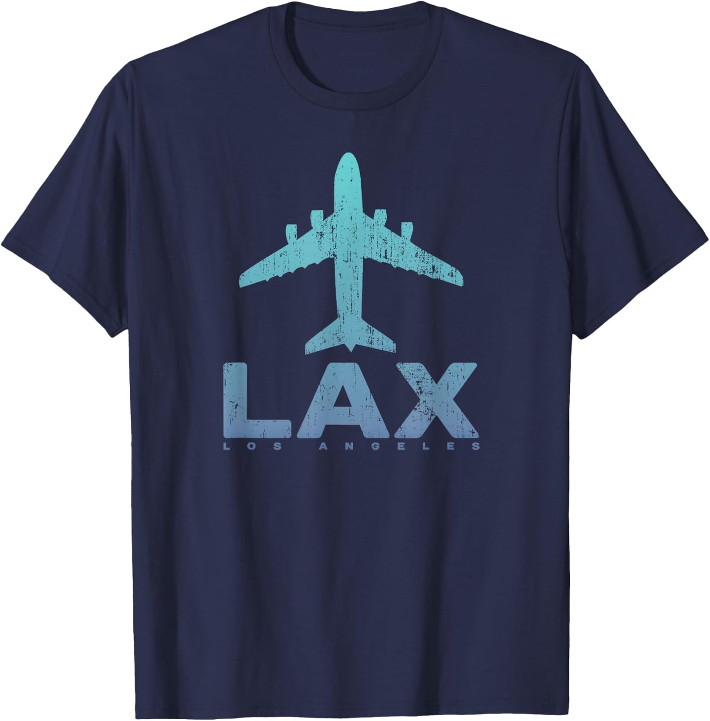 Los Angeles California LAX Airport Code LA Vacation Souvenir T-Shirt - T-Shirt | Navy