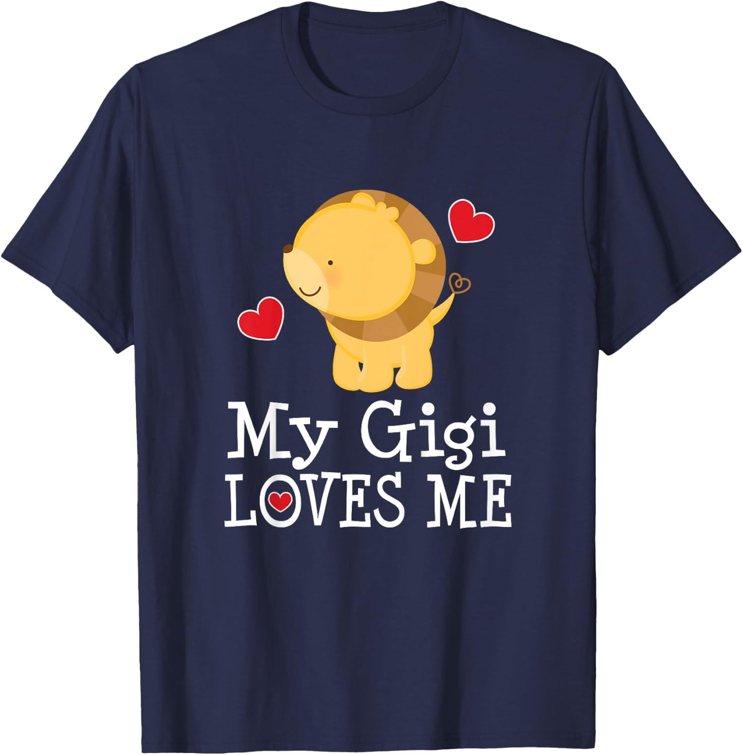 Kids My Gigi Loves Me Grandson T-Shirt - T-Shirt | Navy