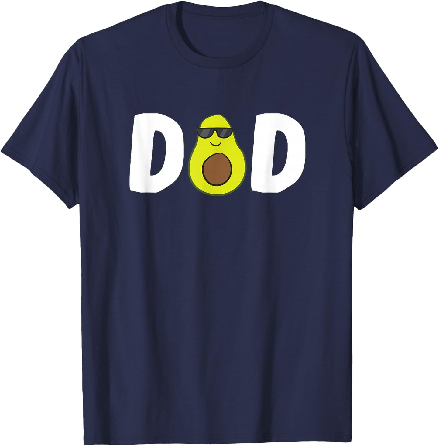 Funny Avocado Dad Guacamole Dad Vegan Dad Avocados Gift T-Shirt - T-Shirt | Navy
