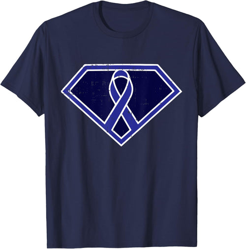 Superhero Colon Cancer Awareness Ribbon Warrior Fighter Gift