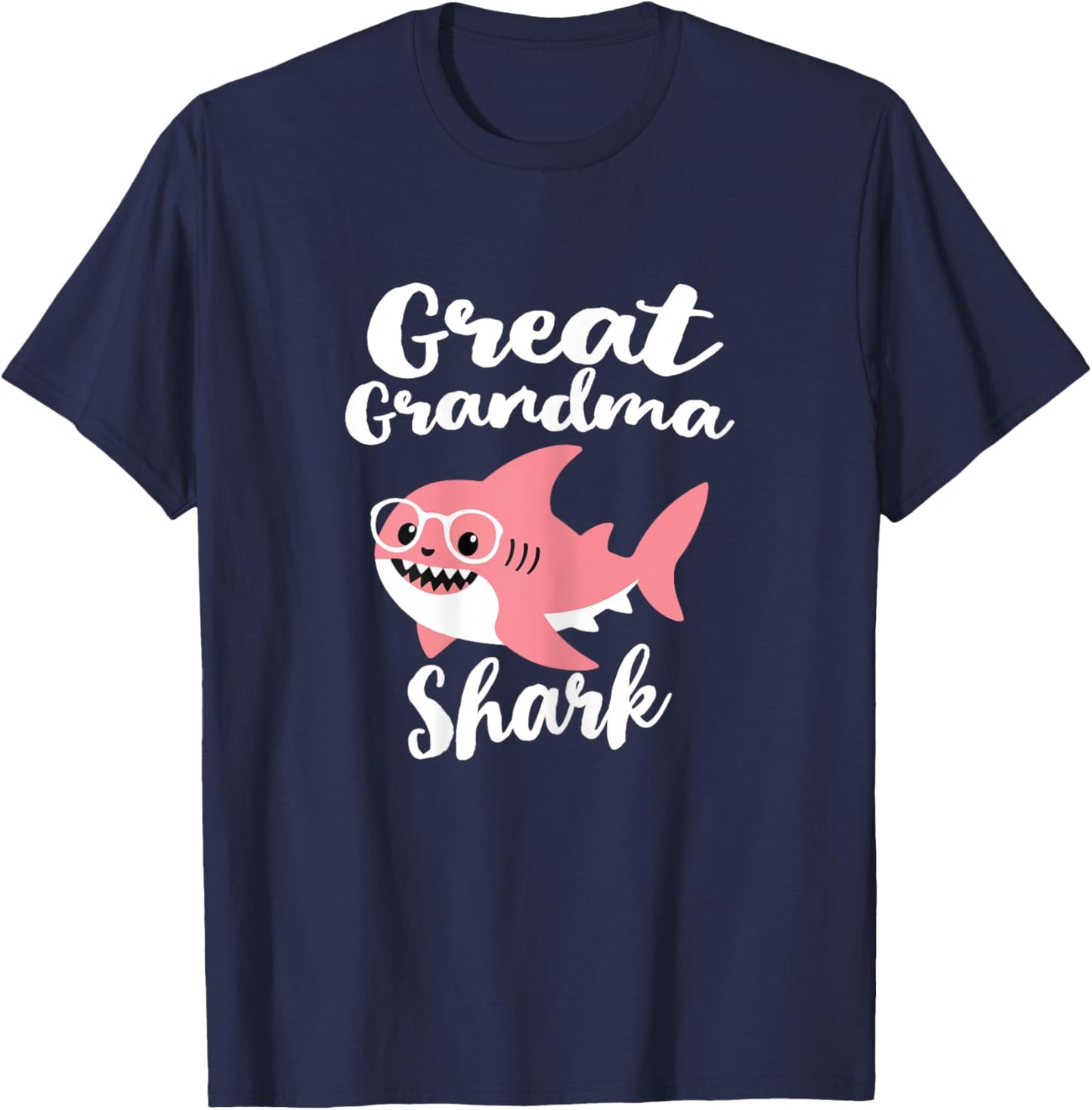 Great Grandma Shark Funny Mother's Day T-Shirt - T-Shirt | Navy