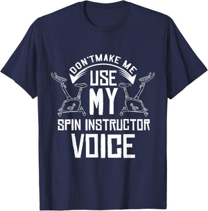 Spinning Class Gift Indoor Cycling Spin Workout T-Shirt - T-Shirt | Navy