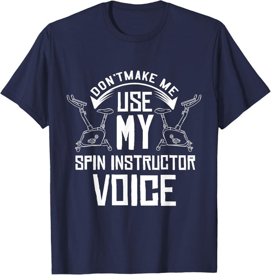 Spinning Class Gift Indoor Cycling Spin Workout T-Shirt - T-Shirt | Navy