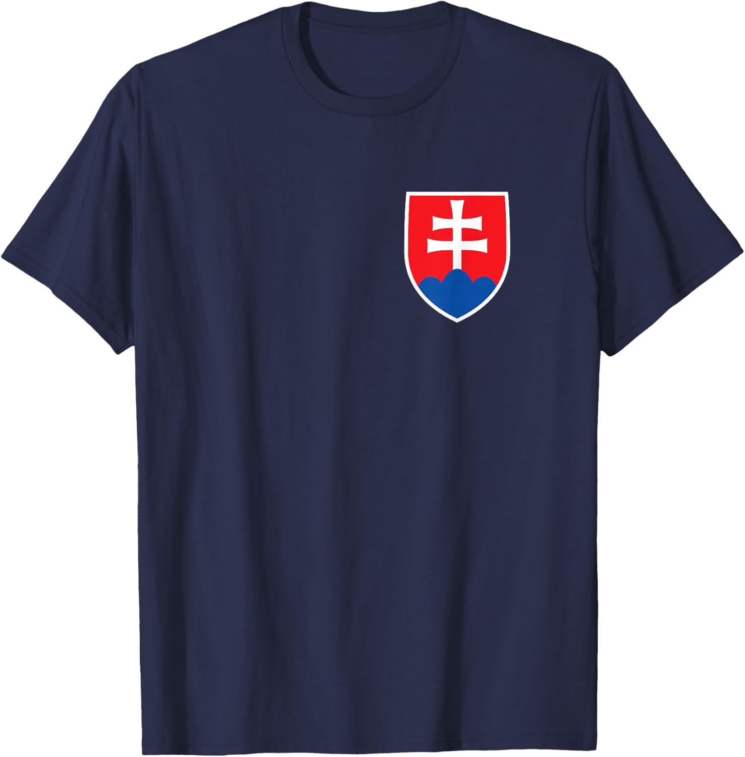 Vintaga Slovak Flag Crest Retro Slovakia Souvenir T-Shirt - T-Shirt | Navy