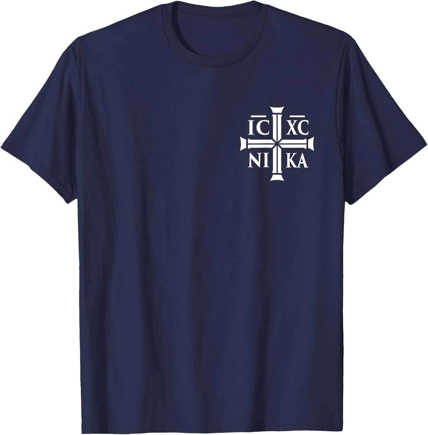 Christian IC XC NIKA - Eastern Orthodox T-Shirt - T-Shirt | Navy