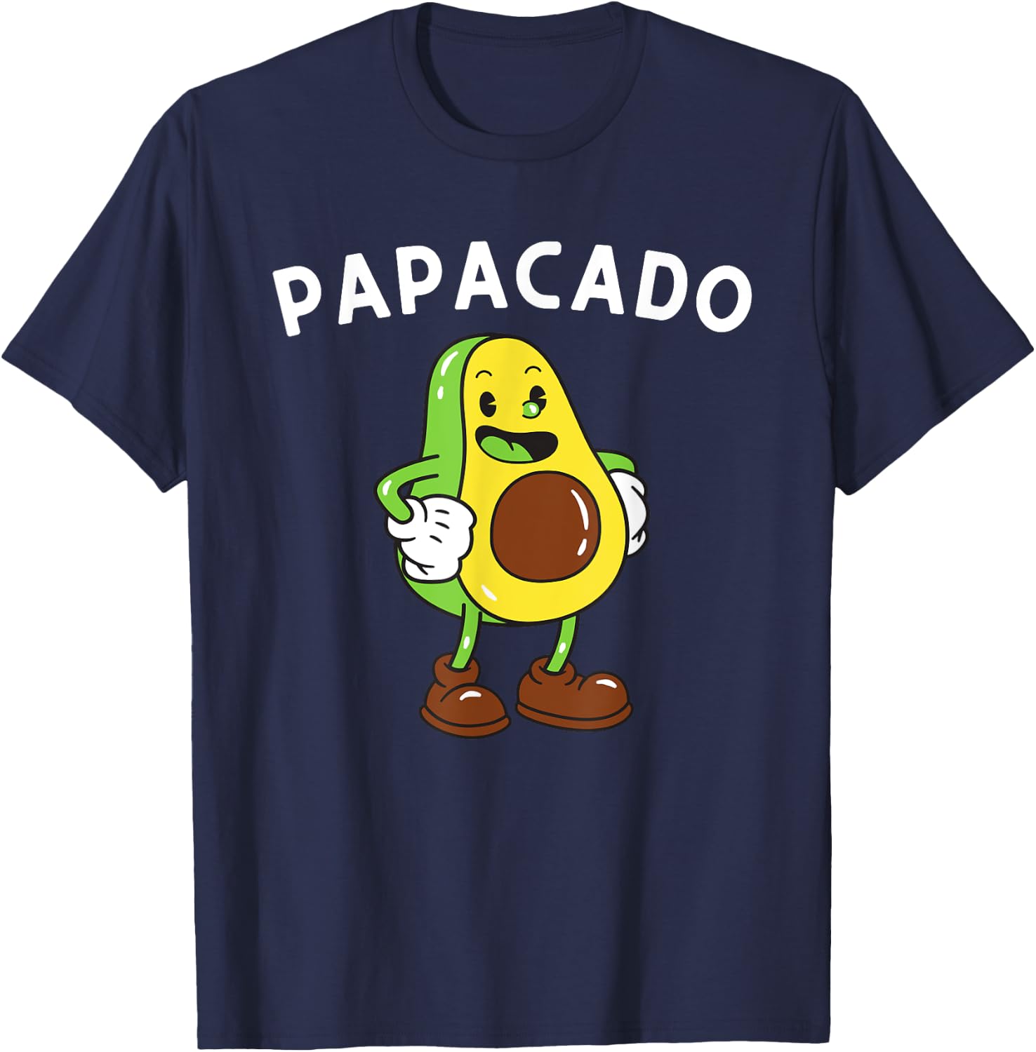 Papacado Dad Father - Avocado Lover & Guacamole Gift T-Shirt - T-Shirt | Navy