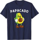 Papacado Dad Father - Avocado Lover & Guacamole Gift T-Shirt - T-Shirt | Navy