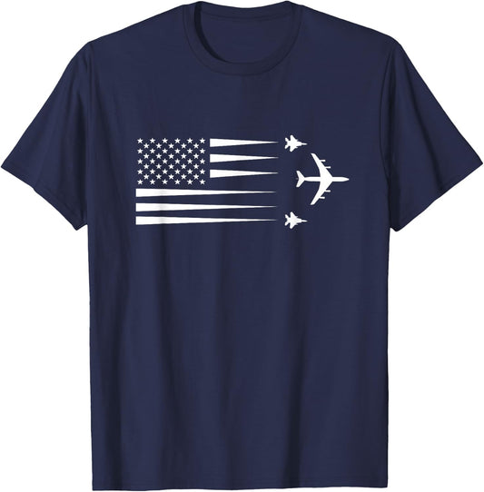KC-135 Stratotanker F-15 Eagle T-Shirt - T-Shirt | Navy
