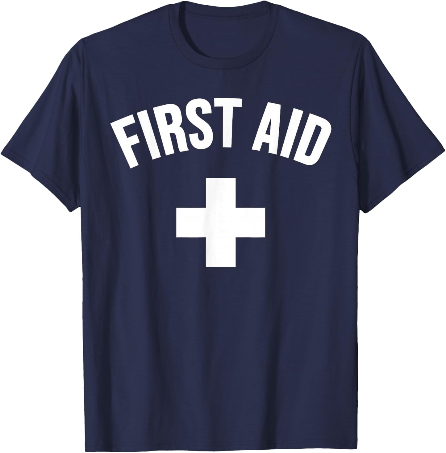 First Aid Cross Medic Event Staff Uniform Emergency T-Shirt - T-Shirt | Navy