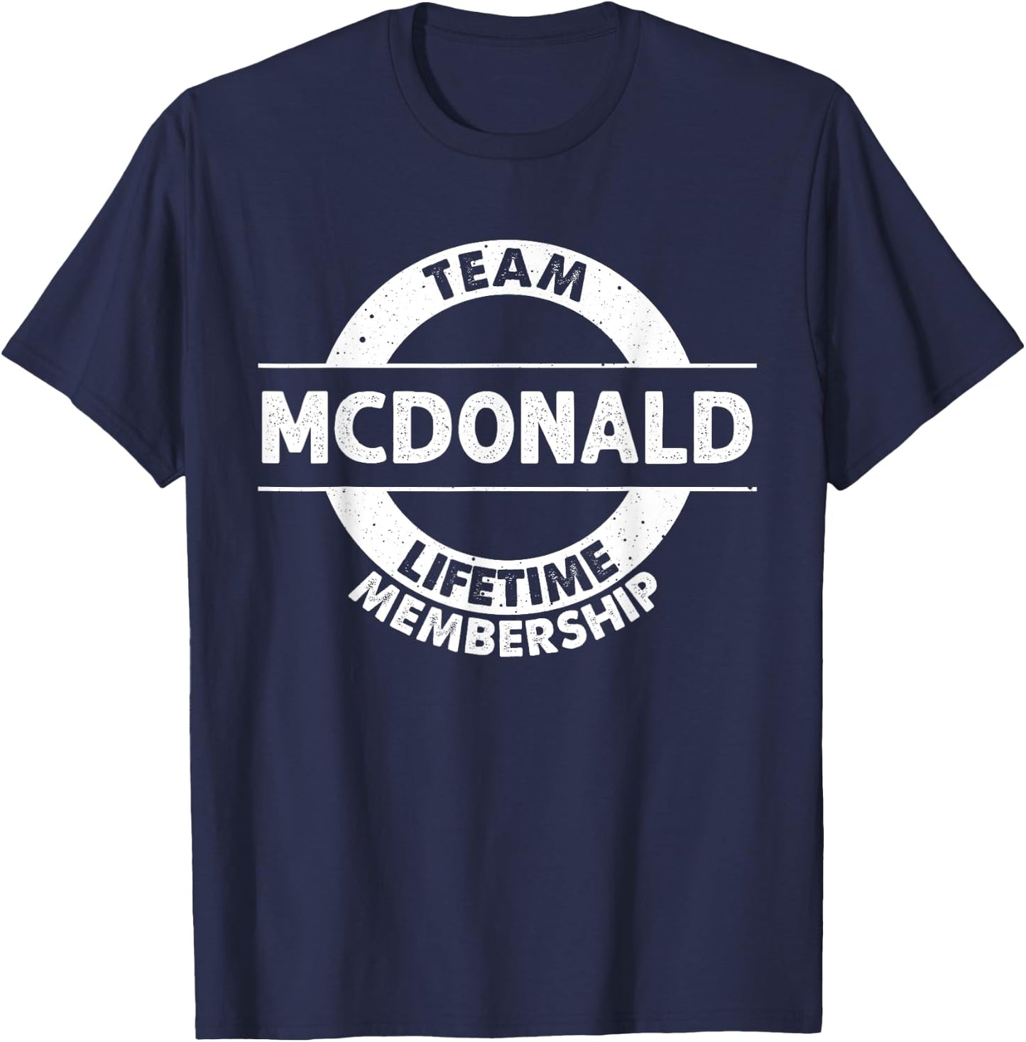 MCDONALD Gift Funny Surname Family Tree Birthday Reunion T-Shirt - T-Shirt | Navy