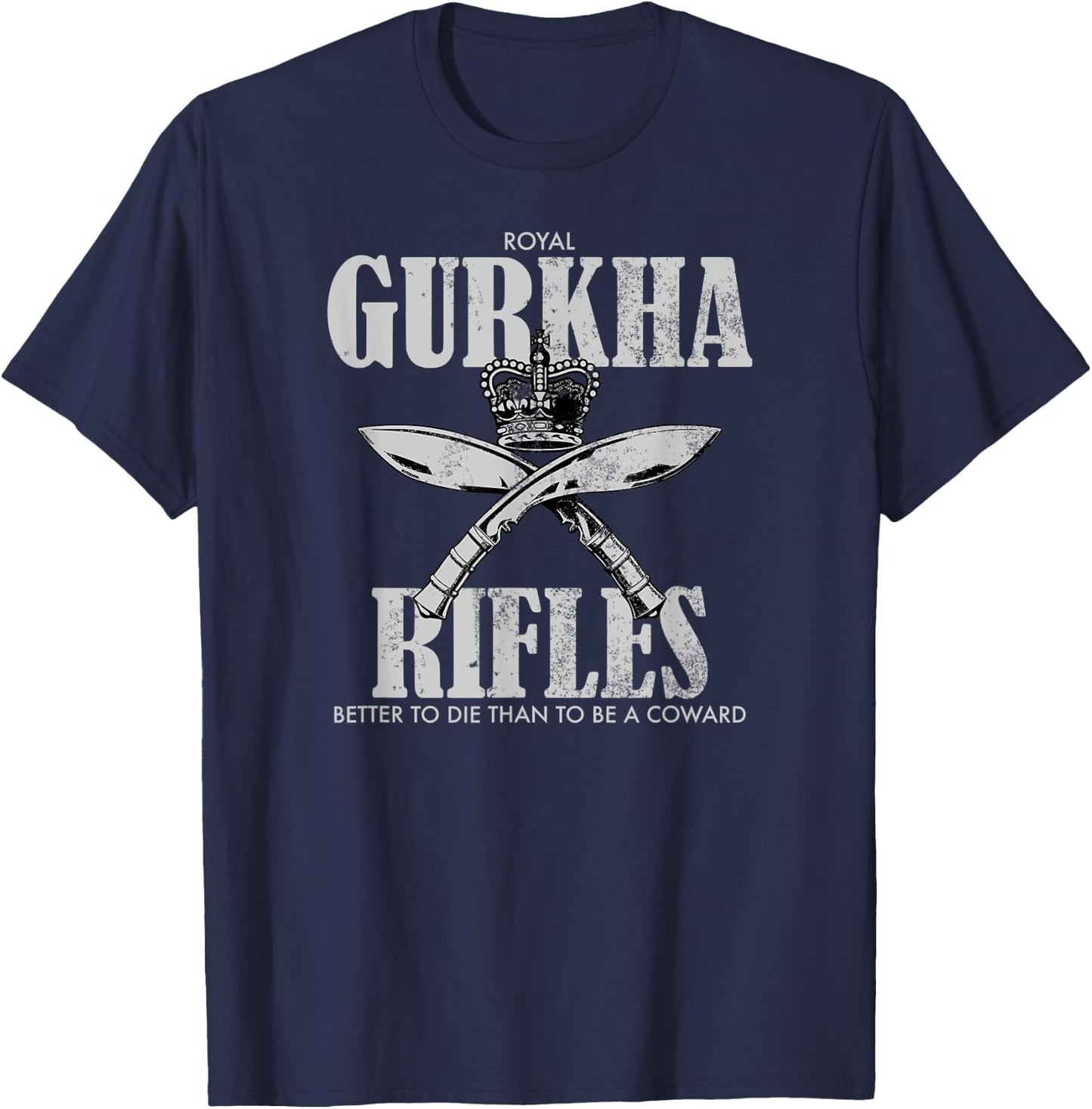 Gurkha Rifles (distressed) T-Shirt - T-Shirt | Navy