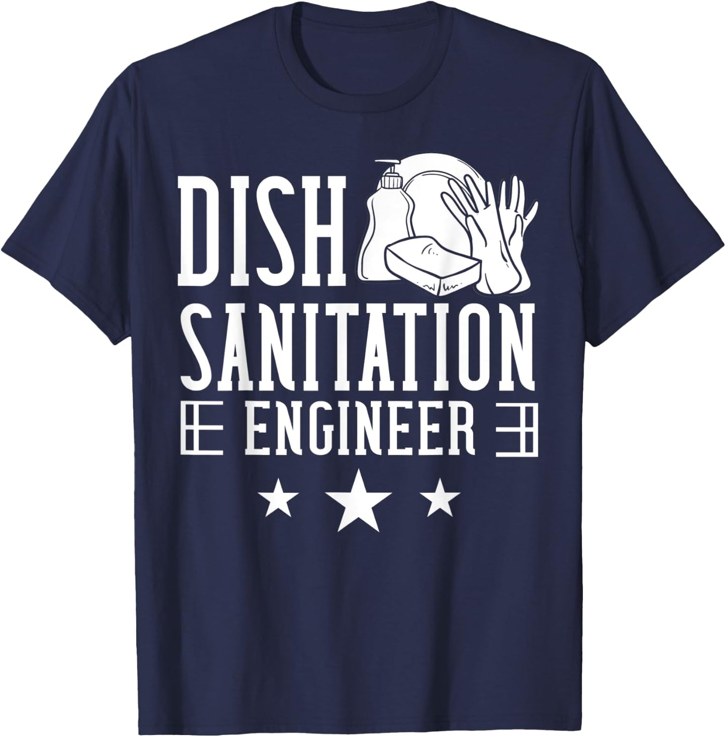Dishwasher Dishwashing Gift Job Dish Washing T-Shirt - T-Shirt | Navy