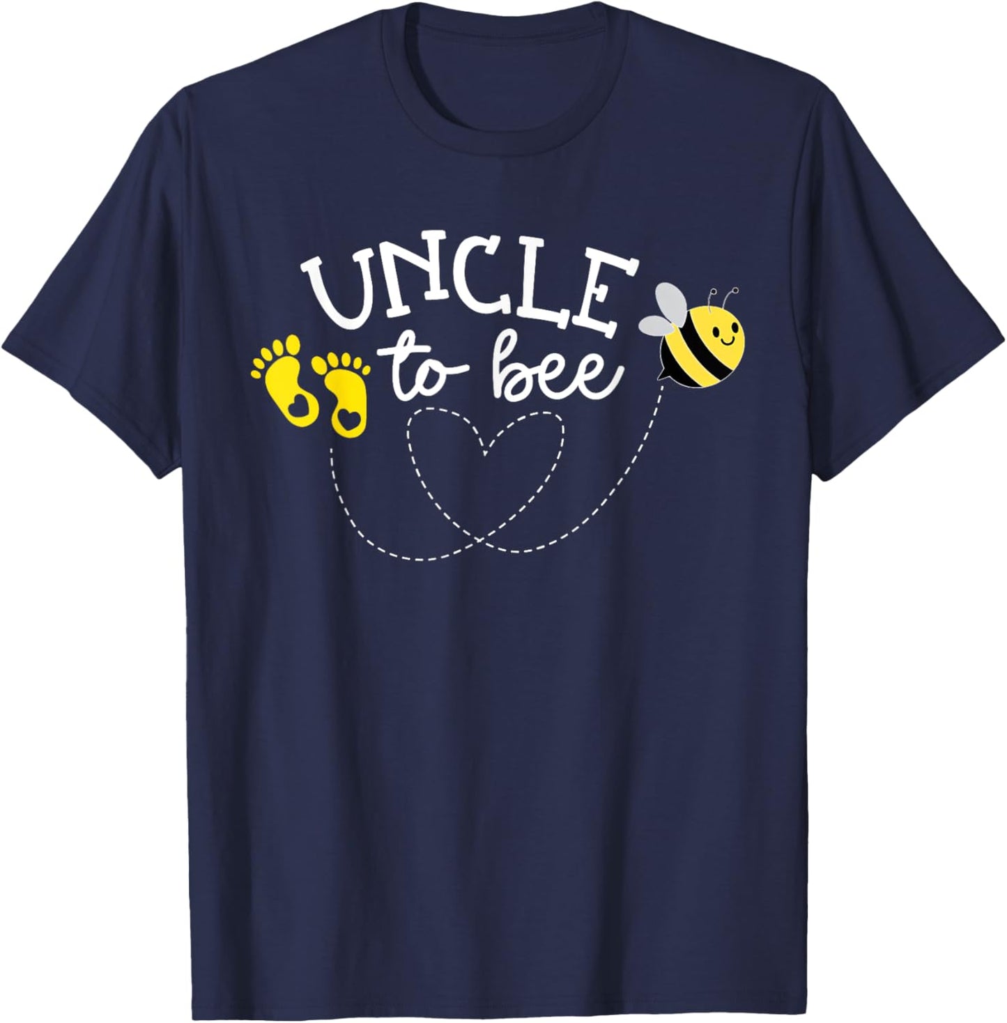 Uncle to Bee Pregnancy Announcement Baby Shower T-Shirt - T-Shirt | Navy