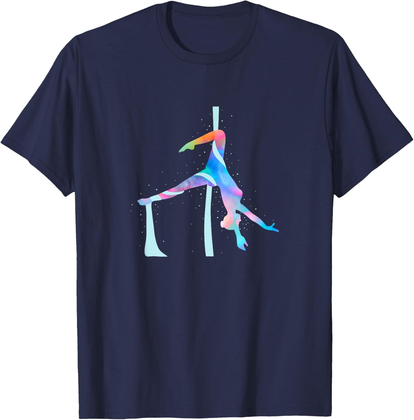 Aerial Silk Yoga T-Shirt - T-Shirt | Navy