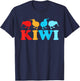 Kiwi Squad New Zealand Kiwi Bird T-Shirt - T-Shirt | Navy