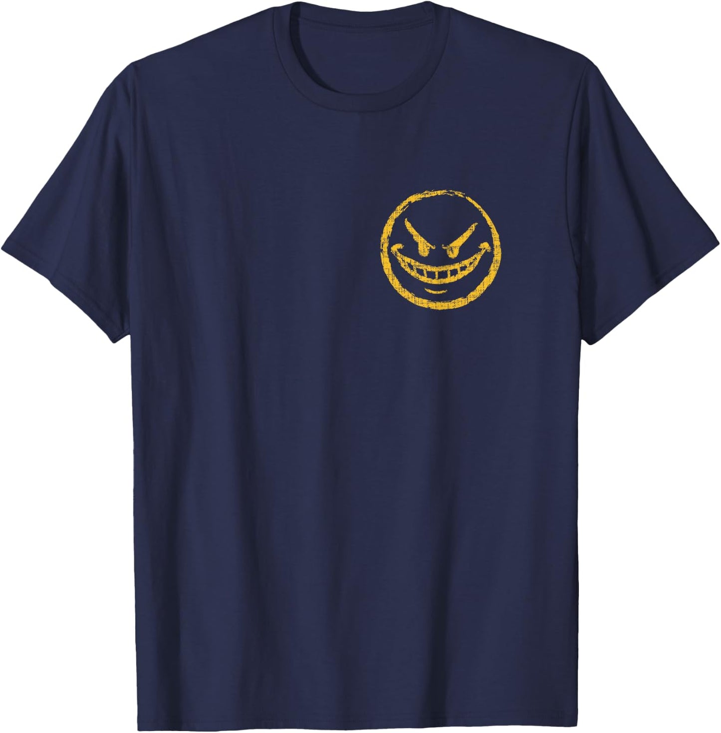 Bad Grin Logo Naughty Common Sneaky T-Shirt - T-Shirt | Navy