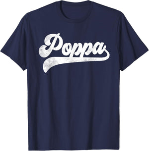 Poppa Gifts Father's Day Poppa T-Shirt - T-Shirt | Navy