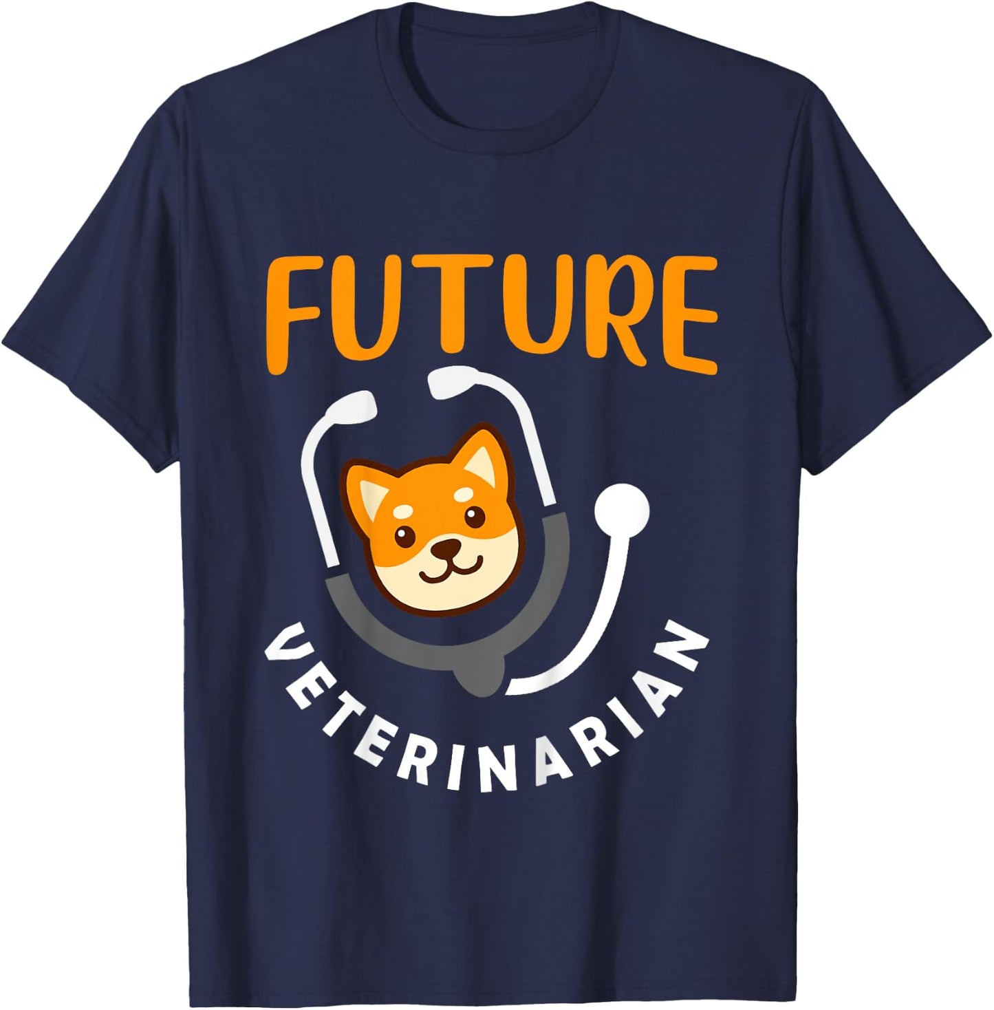 Kids Future Veterinarian Gift Vet Costume Kit Men Women Kids Vet T-Shirt - T-Shirt | Navy