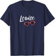 Louise Shirt Pink Glasses Cute Matching Best Friends T-Shirt - T-Shirt | Navy