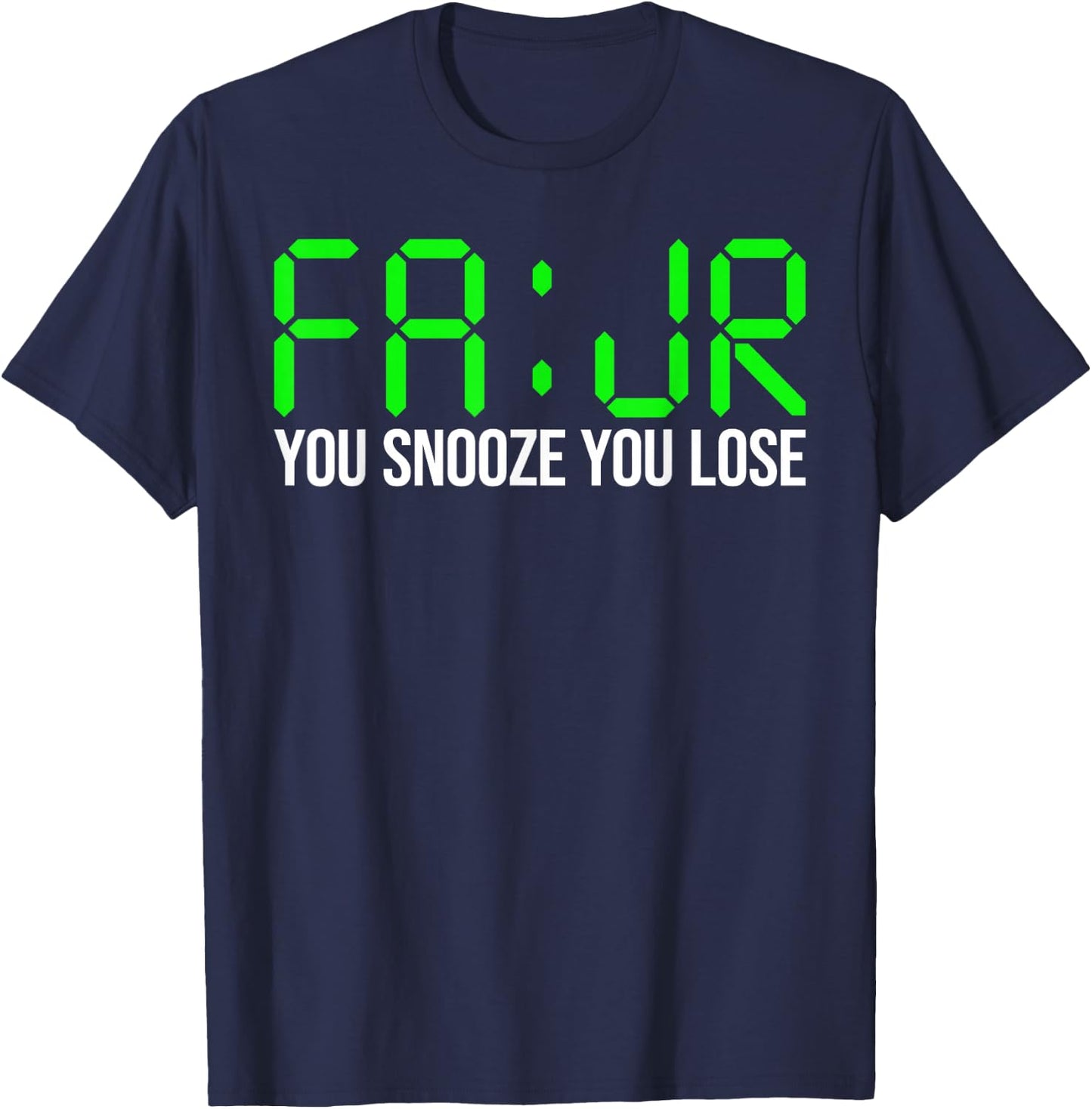 Fajr Prayer You Snooze You Lose - Awesome Fajr Salah Ramadan , Small, Black T-Shirt - T-Shirt | Navy
