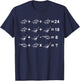 Dinosaurs math puzzle T-Shirt - T-Shirt | Navy