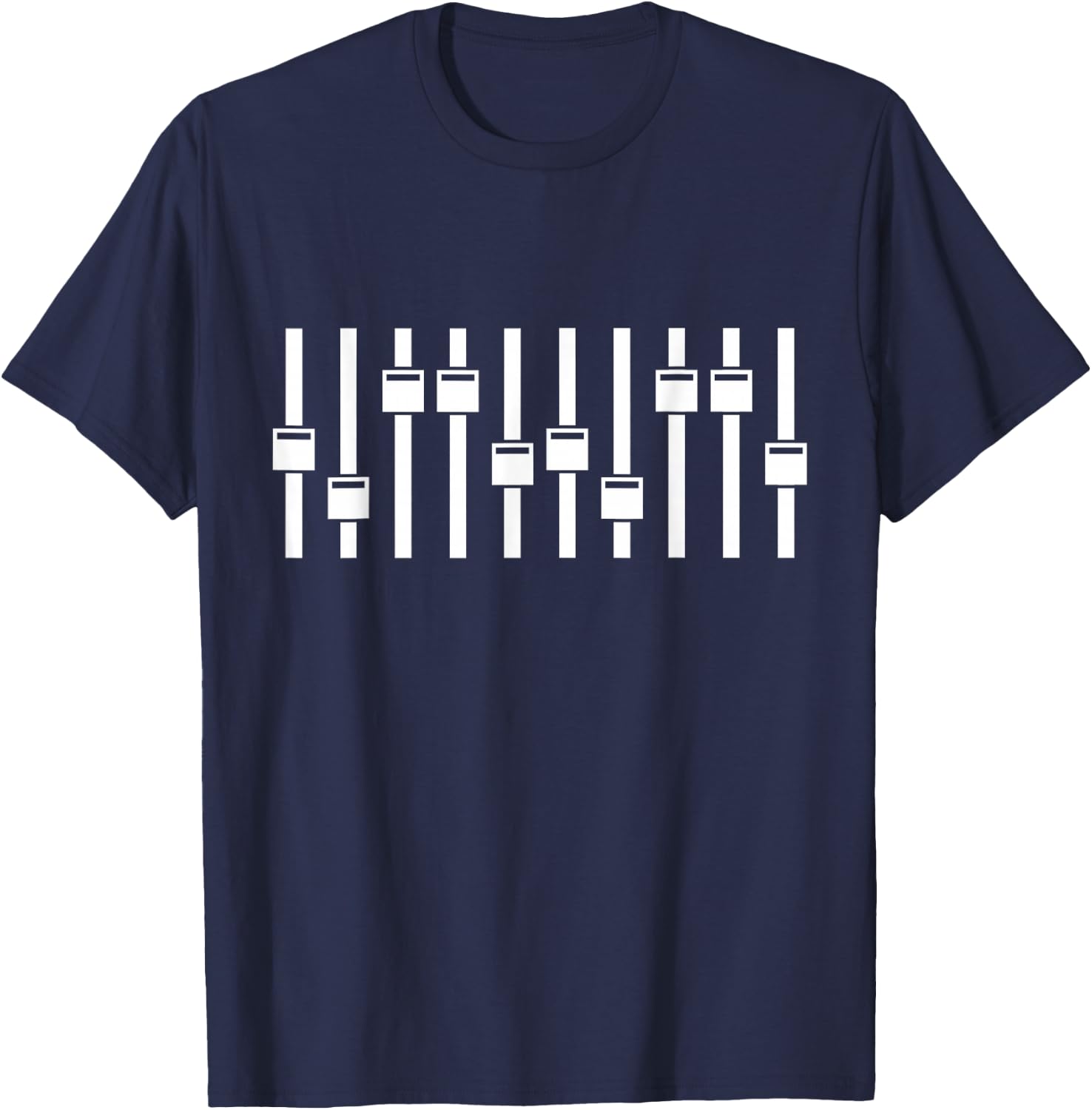 Mixing Desk Sound Technician Gift T-Shirt - T-Shirt | Navy