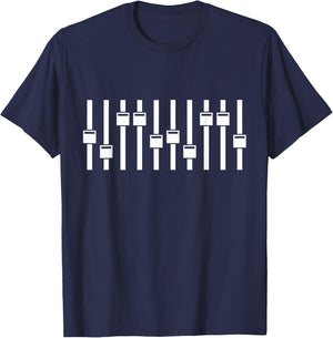 Mixing Desk Sound Technician Gift T-Shirt - T-Shirt | Navy