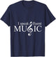 I Speak Fluent Music Teacher Choir Director Musician Gift T-Shirt - T-Shirt | Navy