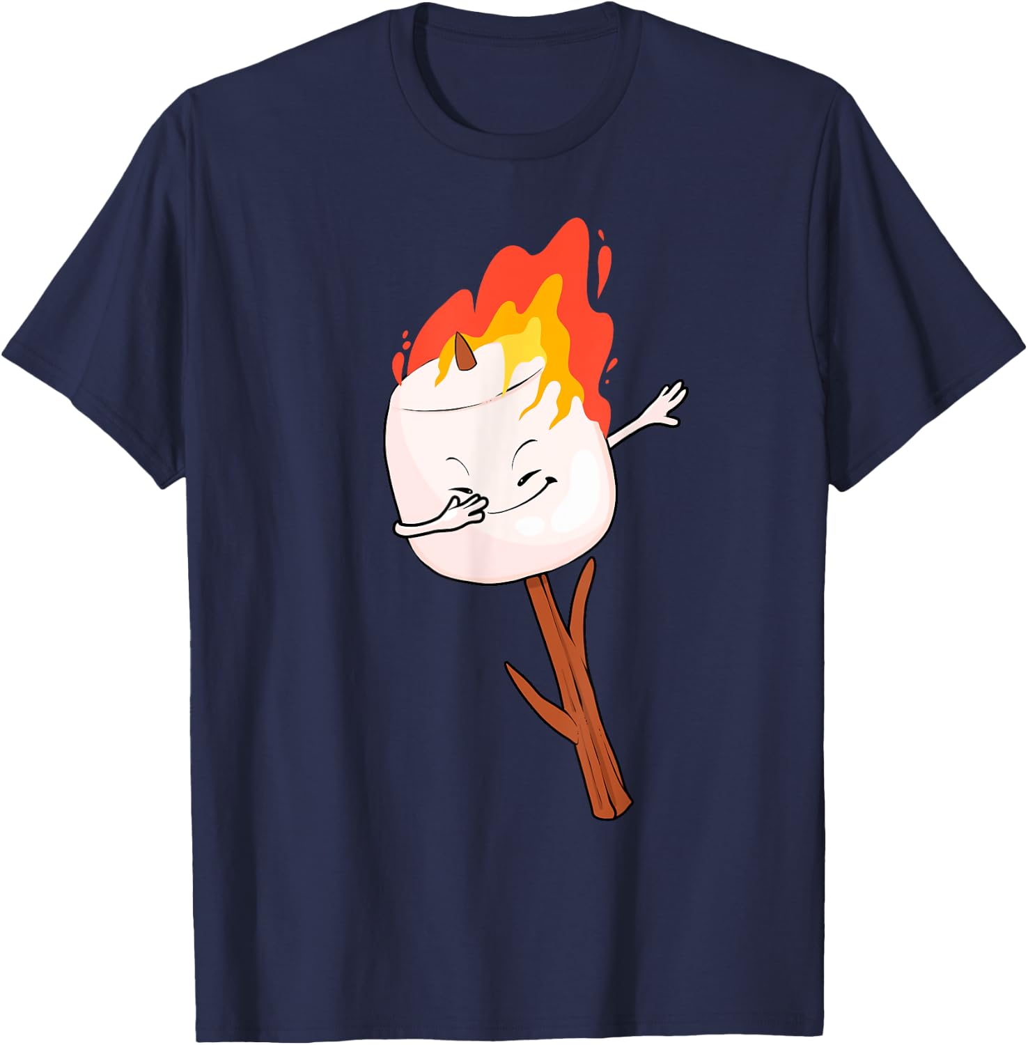 Cute Marshmallow Design Women Kids Marshmallow Lover T-Shirt - T-Shirt | Navy
