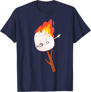 Cute Marshmallow Design Women Kids Marshmallow Lover T-Shirt - T-Shirt | Navy