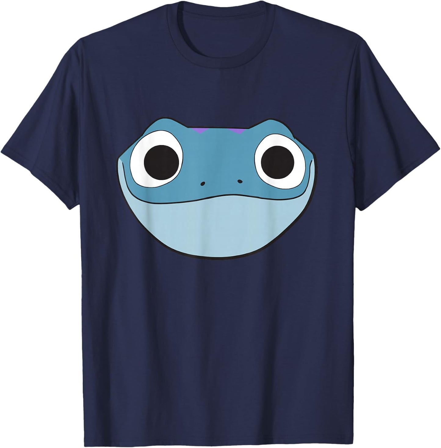 Disney Frozen 2 Bruni Cute Salamander Big Face T-Shirt - T-Shirt | Navy
