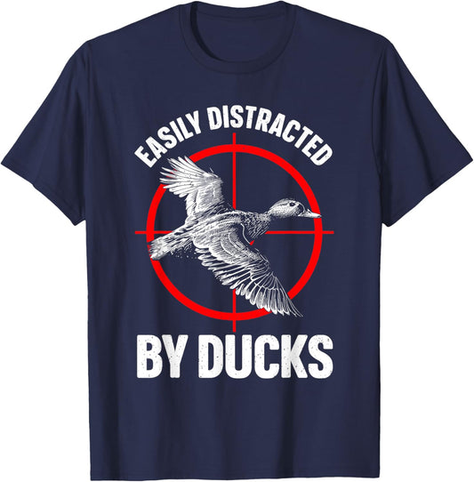 Duck Hunting Art Women Mallard Hunter Duck Hunting T-Shirt - T-Shirt | Navy
