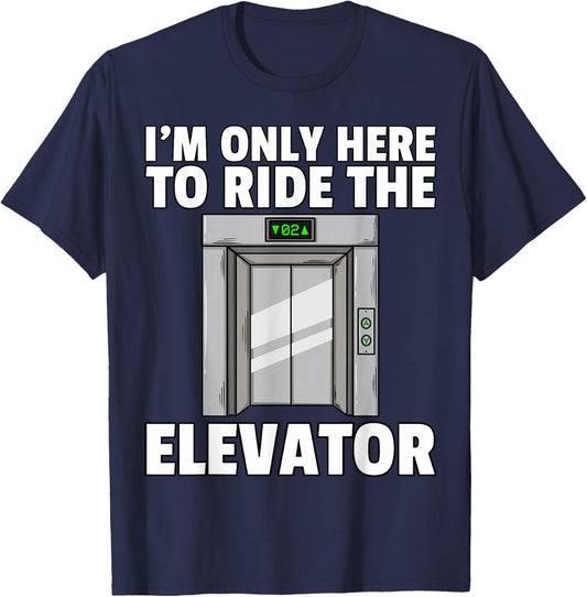 Elevator Buttons Mechanic Technician T-Shirt - T-Shirt | Navy