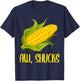 Funny Corn On Cob Corn Gift Women Cool Aw Shucks T-Shirt - T-Shirt | Navy