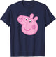 Peppa Pig Big Face T-Shirt - T-Shirt | Navy
