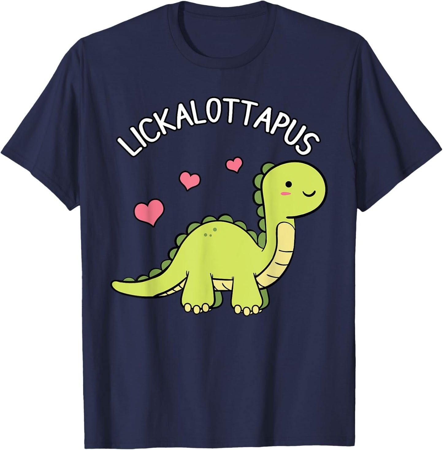 Lickalottapus Dinosaur Homosexuality Rainbow Flags Pride T-Shirt - T-Shirt | Navy