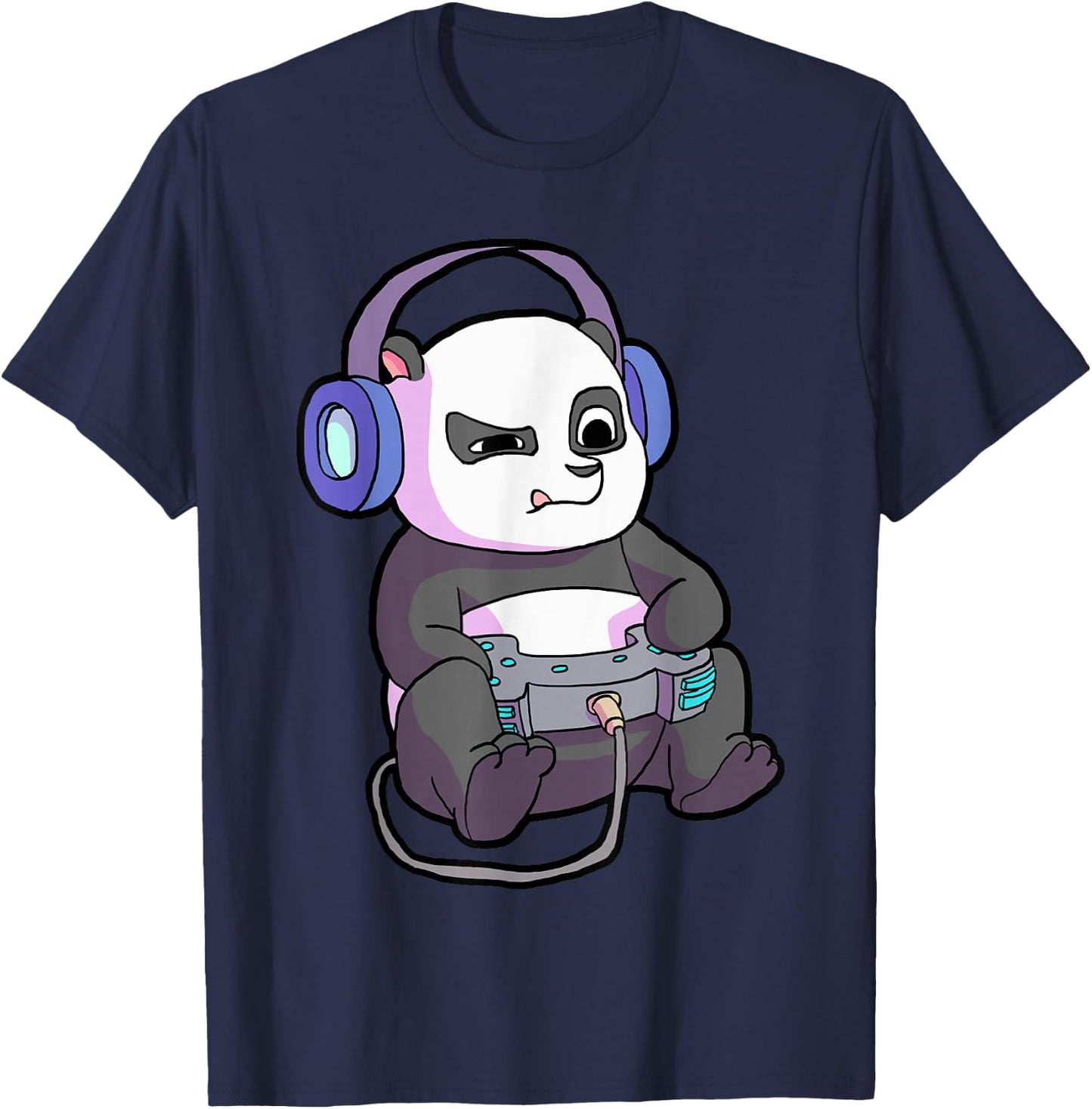Gamer Shirt for Boys Gaming Teen Girl Funny Panda Shirt T-Shirt - T-Shirt | Navy