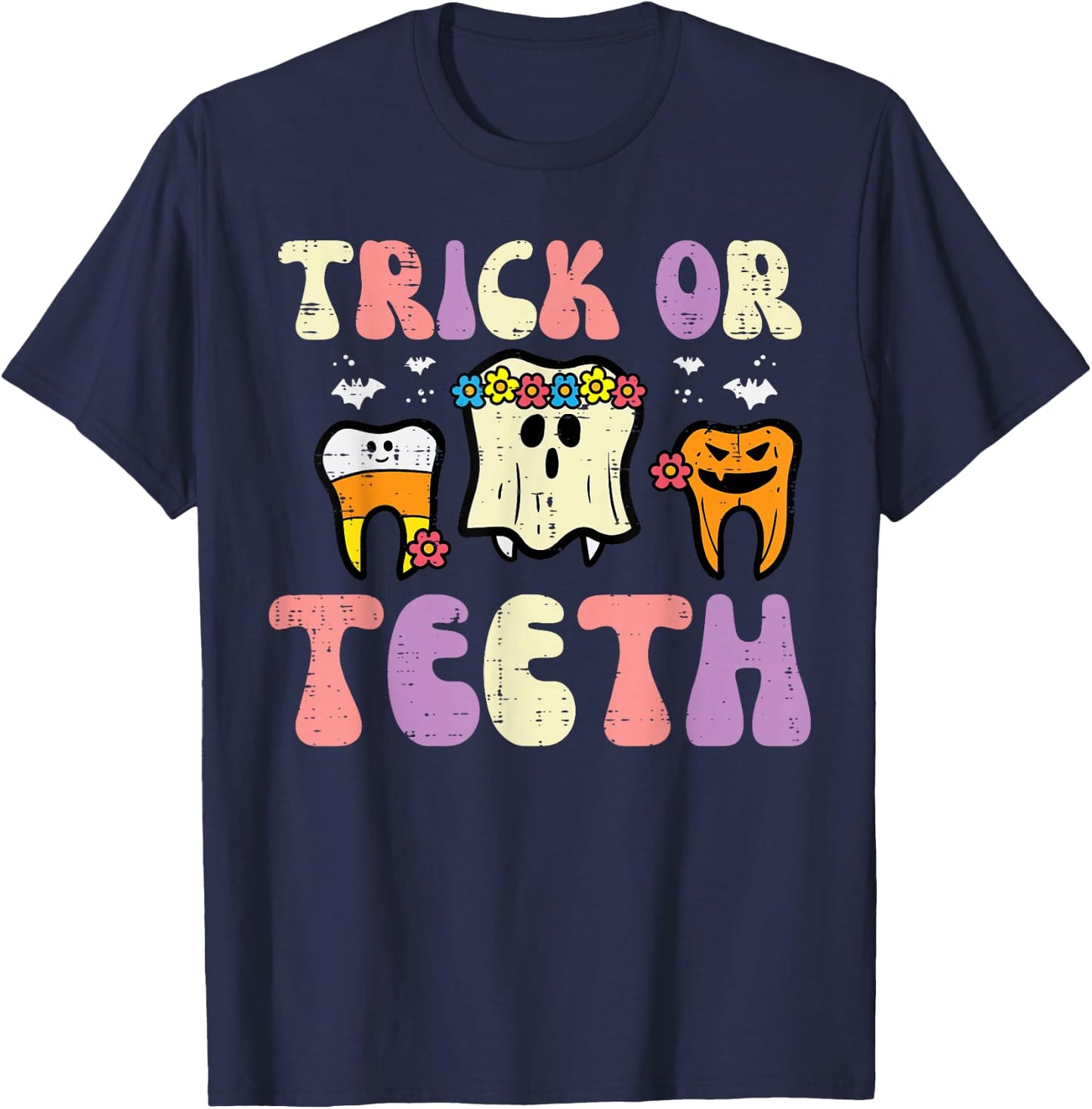 Halloween Dentist Trick Or Teeth Dental Tooth Costume Women T-Shirt - T-Shirt | Navy