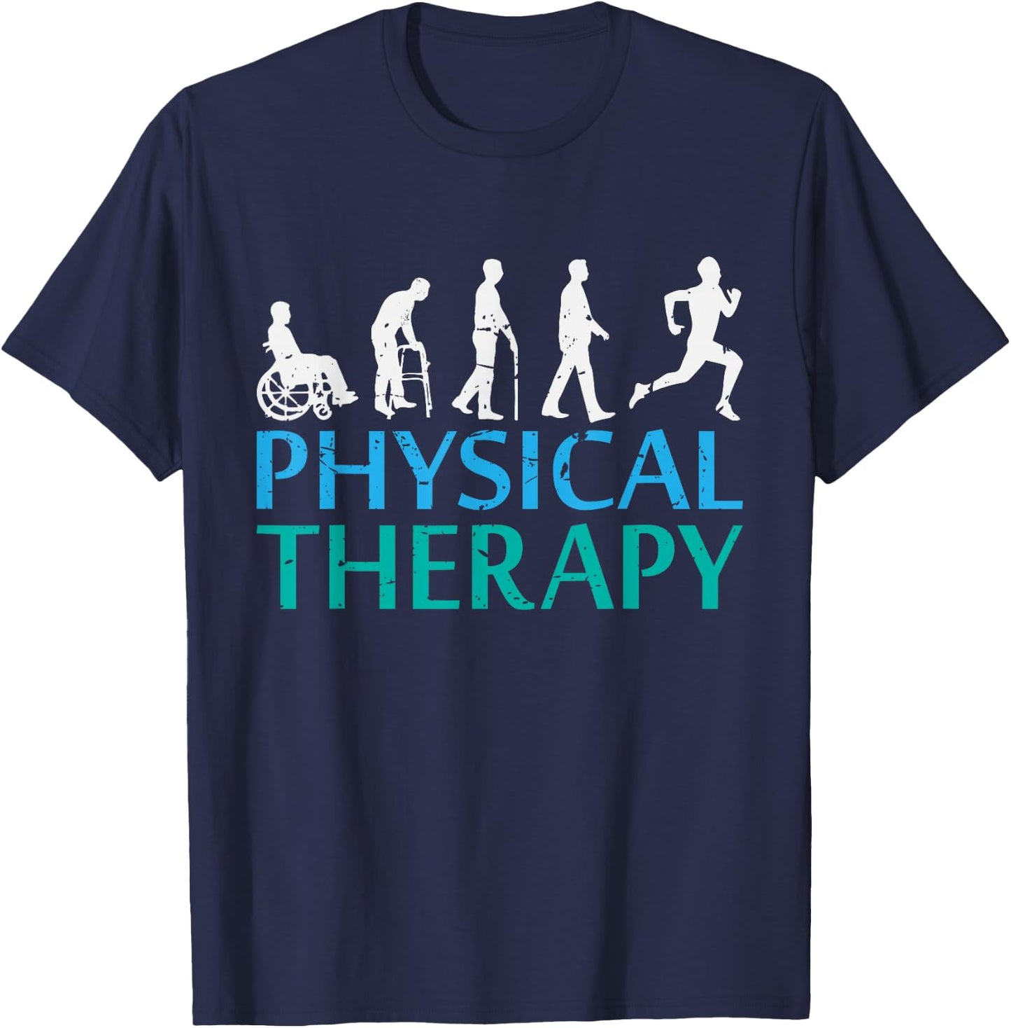 Awesome Evolution of physical therapy Gift T-Shirt - T-Shirt | Navy