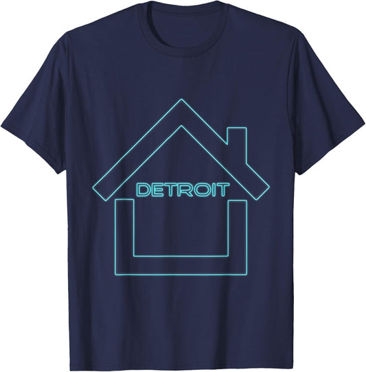 Detroit Techno Shirt | EDM Rave DJ Clothing | Detroit House T-Shirt - T-Shirt | Navy