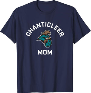 Coastal Carolina University Chanticleers Arched Mom T-Shirt - T-Shirt | Navy