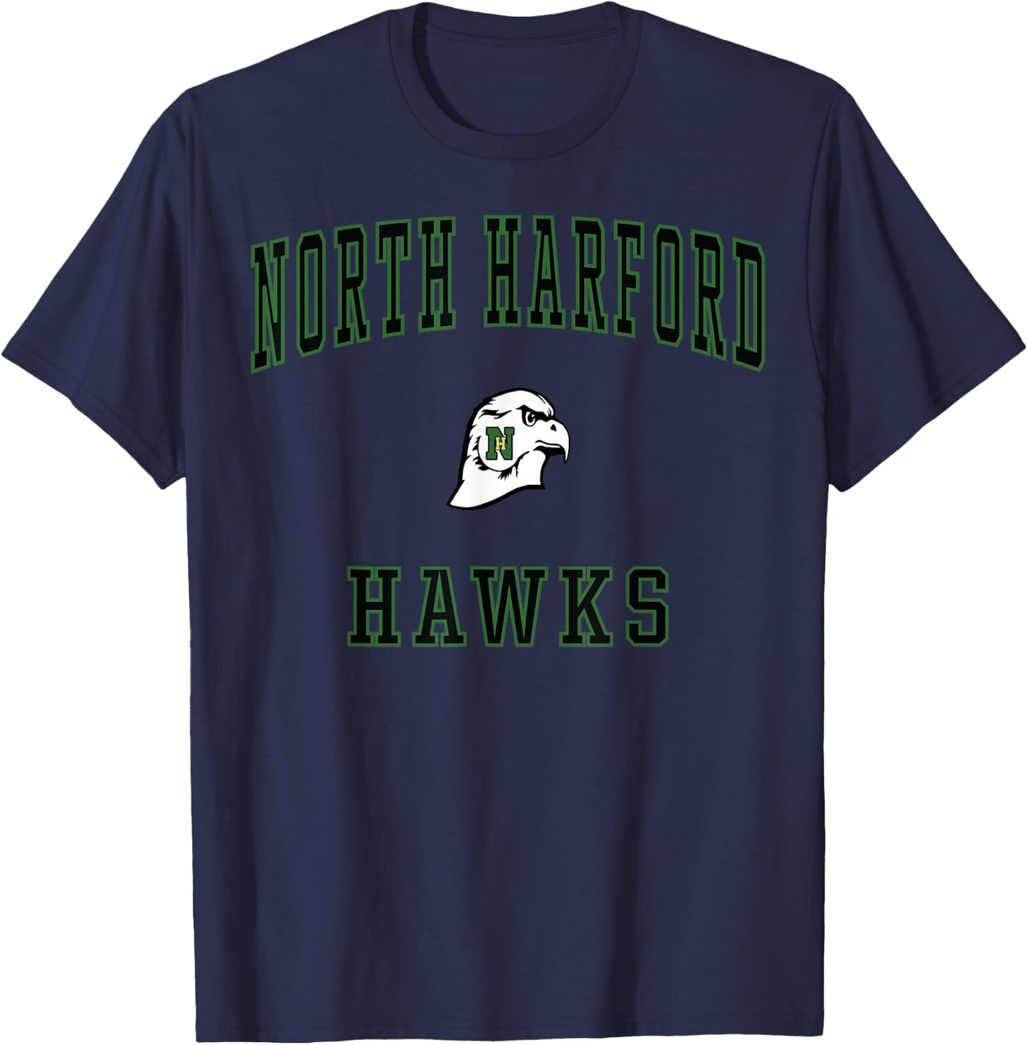 North Harford High School Hawks T-Shirt - T-Shirt | Navy