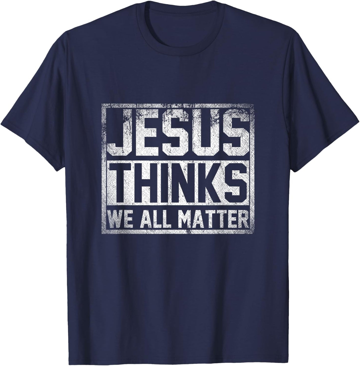 Religious Christian Gift Faith Jesus T-Shirt - T-Shirt | Navy