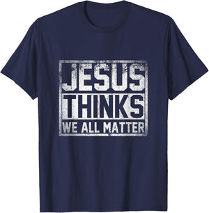 Religious Christian Gift Faith Jesus T-Shirt - T-Shirt | Navy