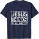 Religious Christian Gift Faith Jesus T-Shirt - T-Shirt | Navy