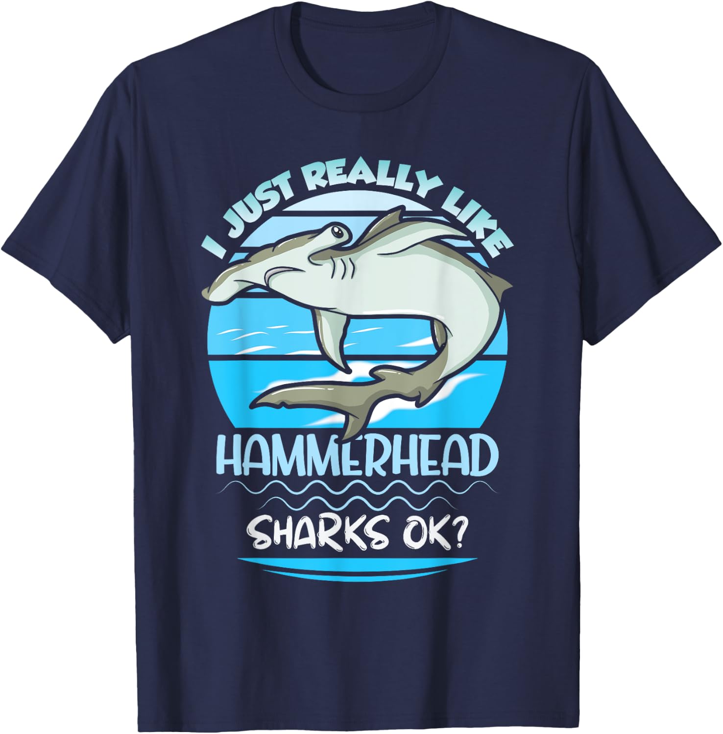 Hammerhead Shark Kids T-Shirt - T-Shirt | Navy